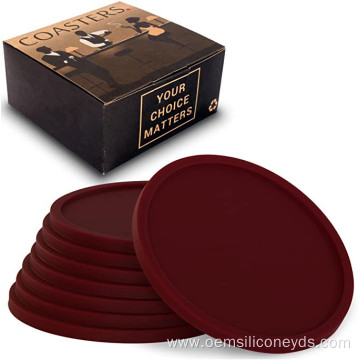 Food Grade Silicone Drinking Coaster Sets